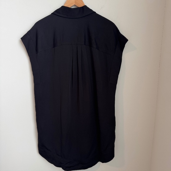 NWT Madewell Black Utility Button-Front Mini Dress SZ S - Picture 5 of 6